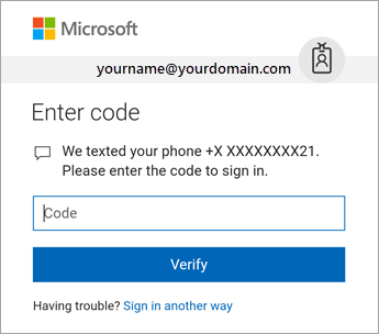 Check your text messages and enter the 6 digit code.