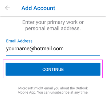 Enter your email address.